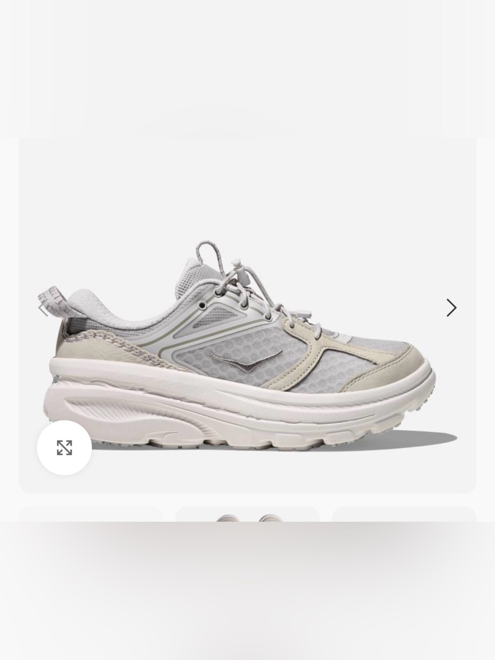 HOKA Bondi B3LS Cosmic Grey/White